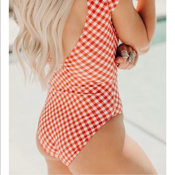Gingham One Piece Swimsuit - Picture 2 of 2